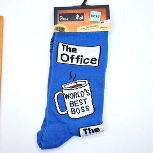 The office crew socks TV show sitcom novelty graphic accessory
